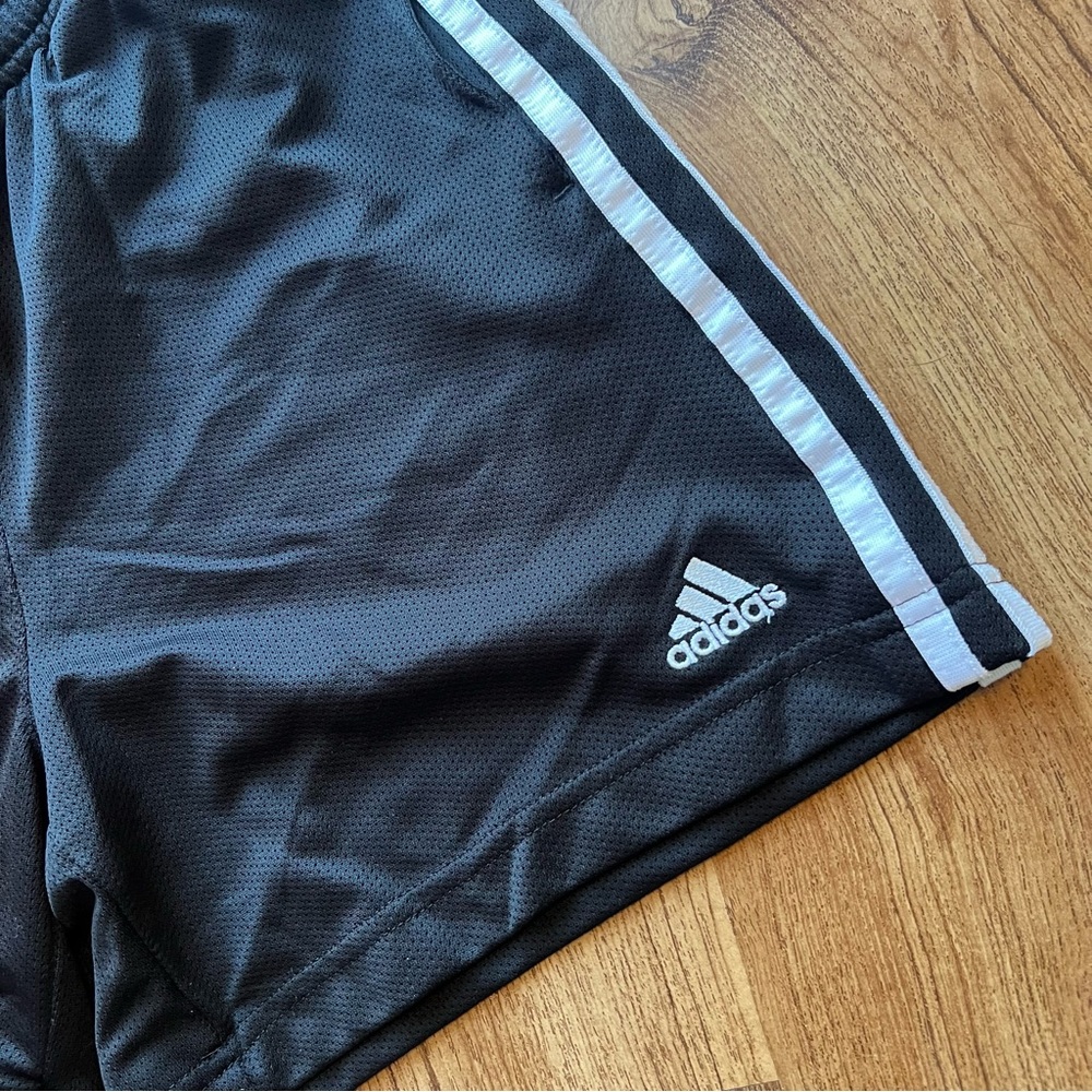 Vintage 90’s Adidas High Waist 3 Stripe Track Shorts - Picture 2 of 5